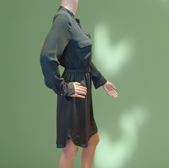 H&M Women's Green Midi Shirt Dress - Picture 11 of 16